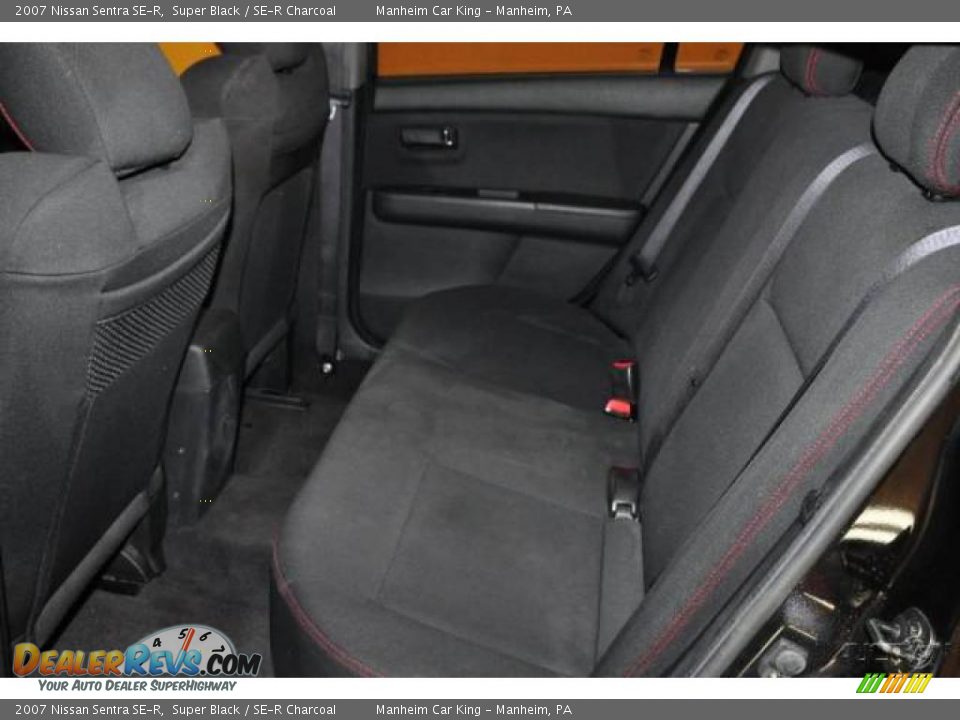 2007 Nissan Sentra SE-R Super Black / SE-R Charcoal Photo #14