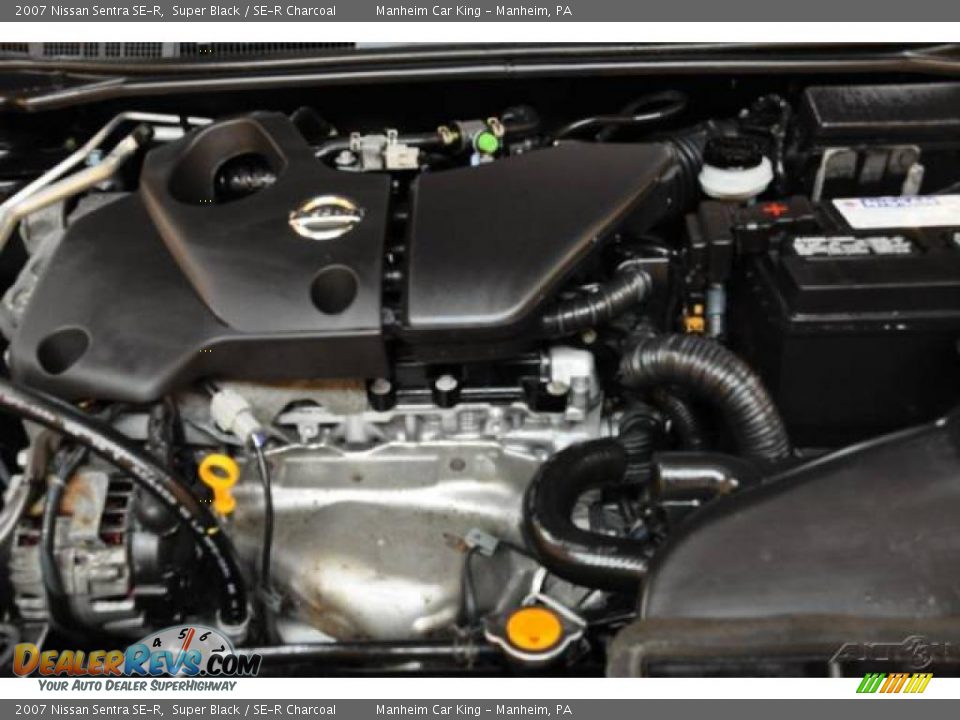 2007 Nissan Sentra SE-R Super Black / SE-R Charcoal Photo #19