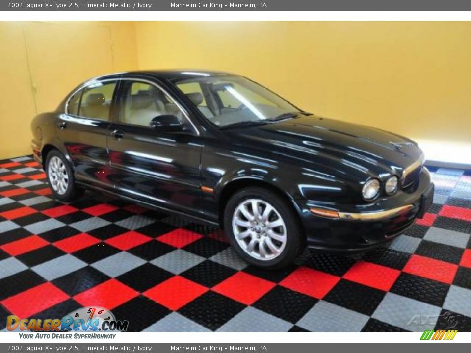2002 Jaguar X-Type 2.5 Emerald Metallic / Ivory Photo #1