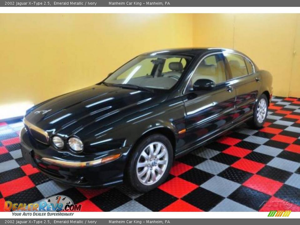 2002 Jaguar X-Type 2.5 Emerald Metallic / Ivory Photo #3