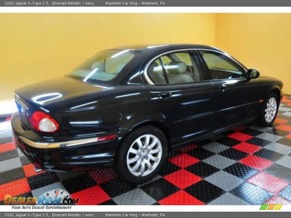 2002 Jaguar X-Type 2.5 Emerald Metallic / Ivory Photo #6