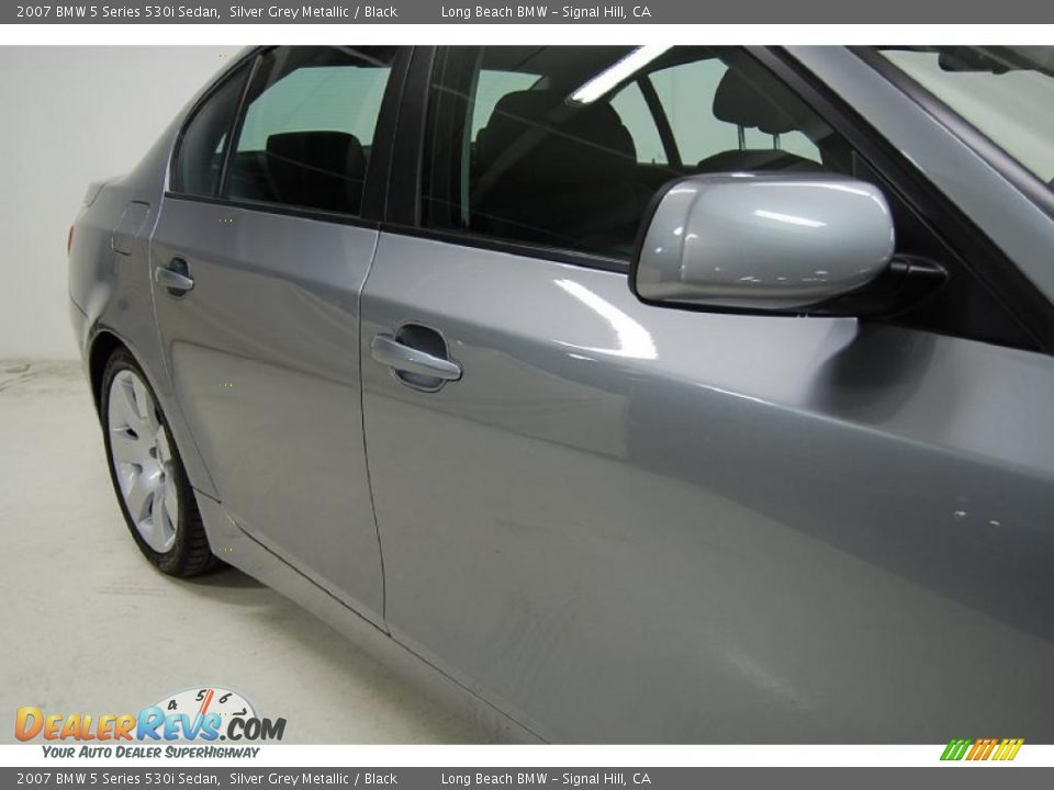 2007 BMW 5 Series 530i Sedan Silver Grey Metallic / Black Photo #4