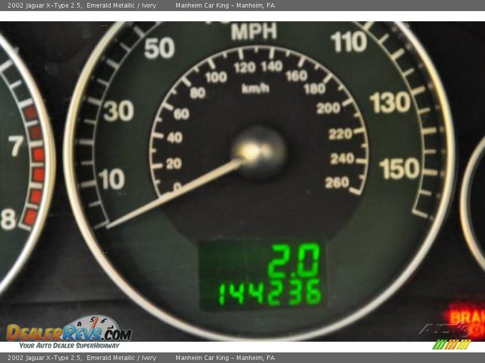 2002 Jaguar X-Type 2.5 Emerald Metallic / Ivory Photo #8
