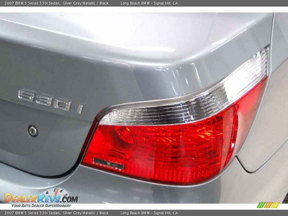 2007 BMW 5 Series 530i Sedan Silver Grey Metallic / Black Photo #8