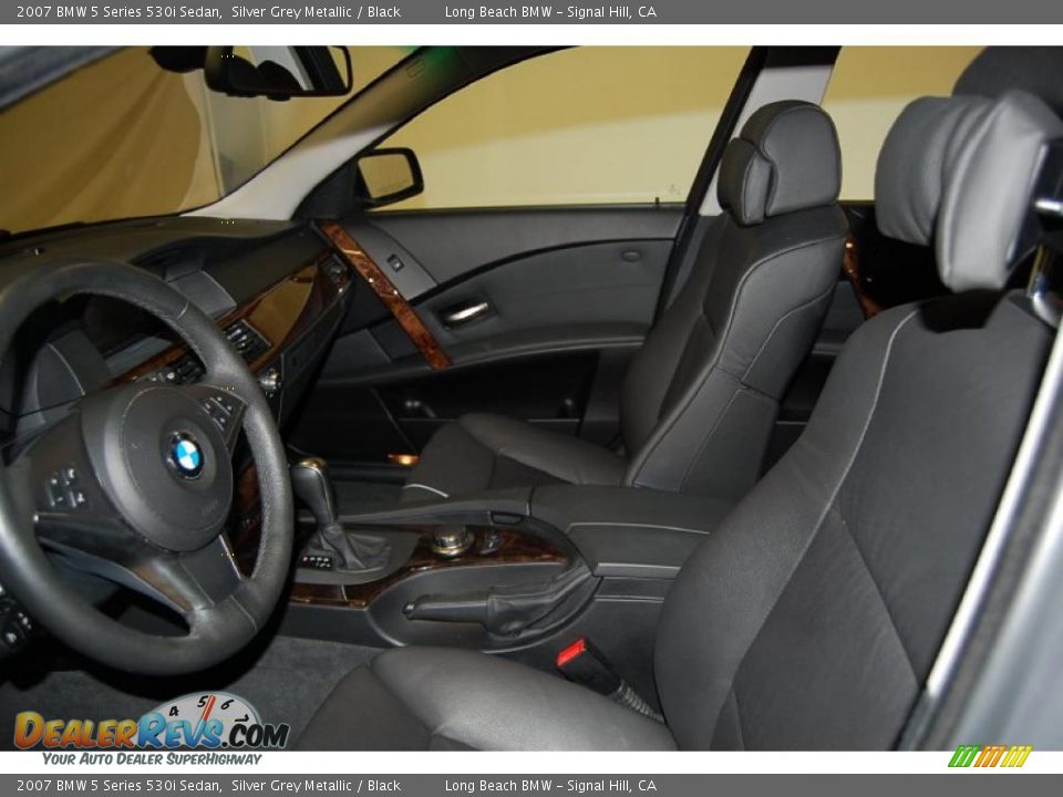 2007 BMW 5 Series 530i Sedan Silver Grey Metallic / Black Photo #19