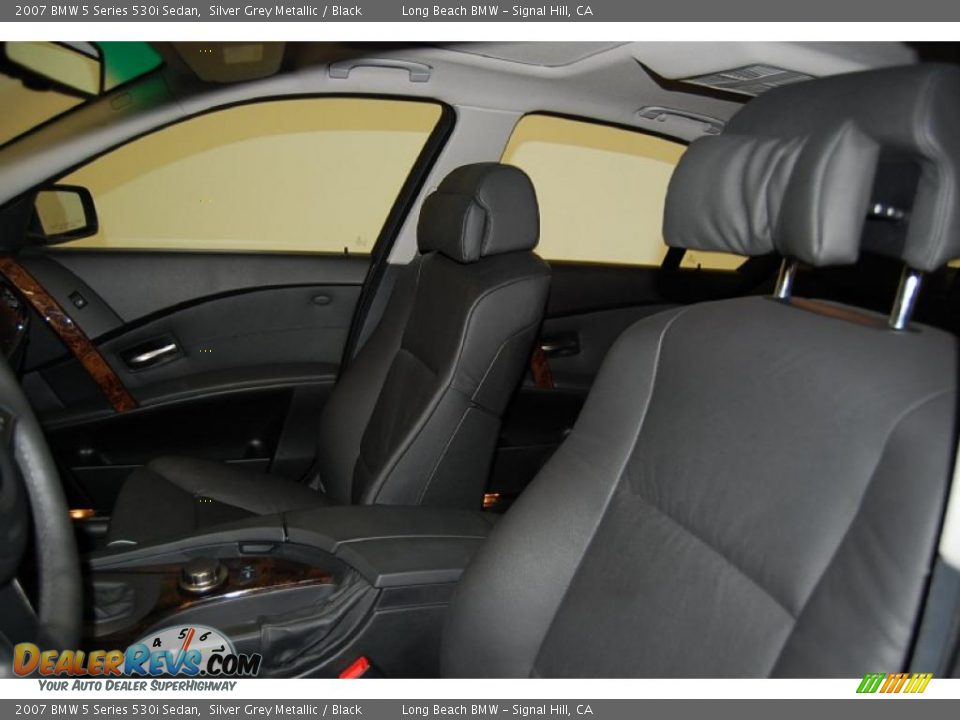 2007 BMW 5 Series 530i Sedan Silver Grey Metallic / Black Photo #20