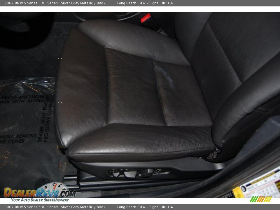 2007 BMW 5 Series 530i Sedan Silver Grey Metallic / Black Photo #21