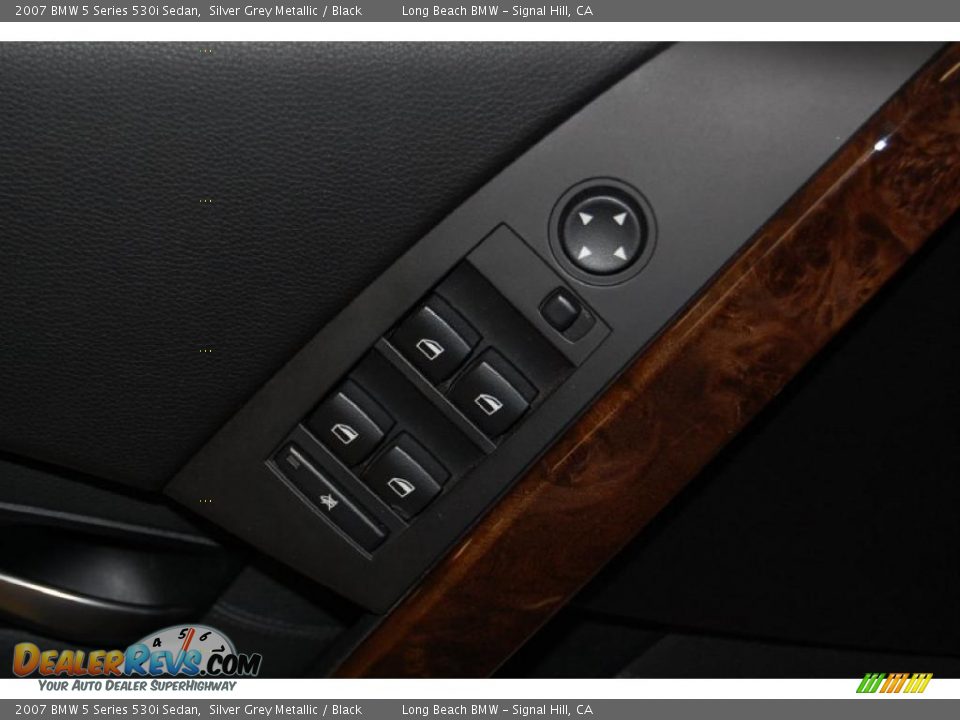 2007 BMW 5 Series 530i Sedan Silver Grey Metallic / Black Photo #23