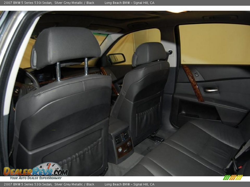 2007 BMW 5 Series 530i Sedan Silver Grey Metallic / Black Photo #24