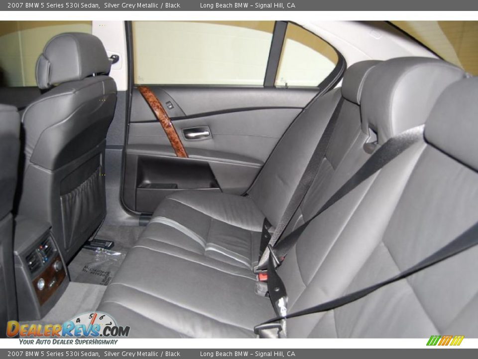 2007 BMW 5 Series 530i Sedan Silver Grey Metallic / Black Photo #25
