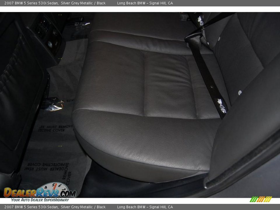 2007 BMW 5 Series 530i Sedan Silver Grey Metallic / Black Photo #27