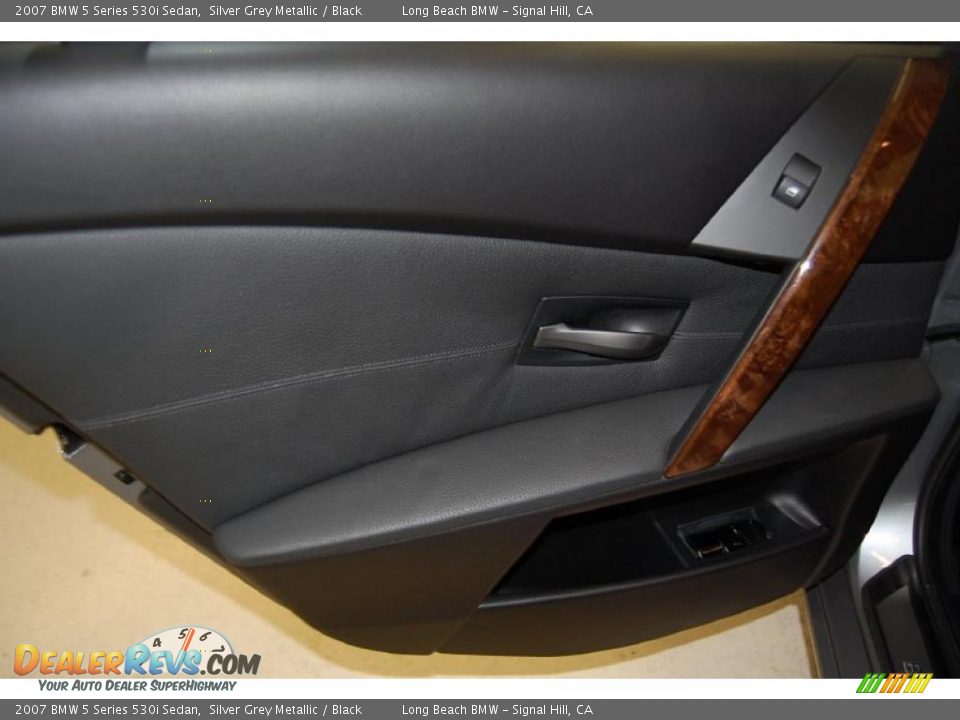 2007 BMW 5 Series 530i Sedan Silver Grey Metallic / Black Photo #28