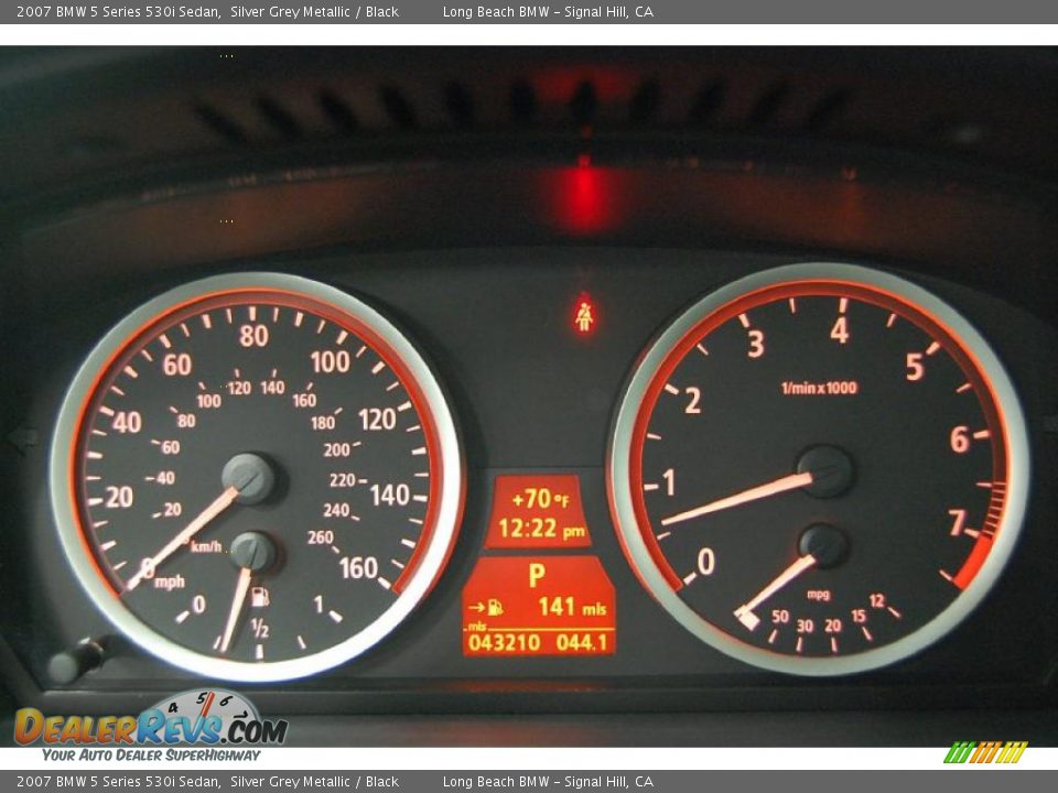 2007 BMW 5 Series 530i Sedan Silver Grey Metallic / Black Photo #31