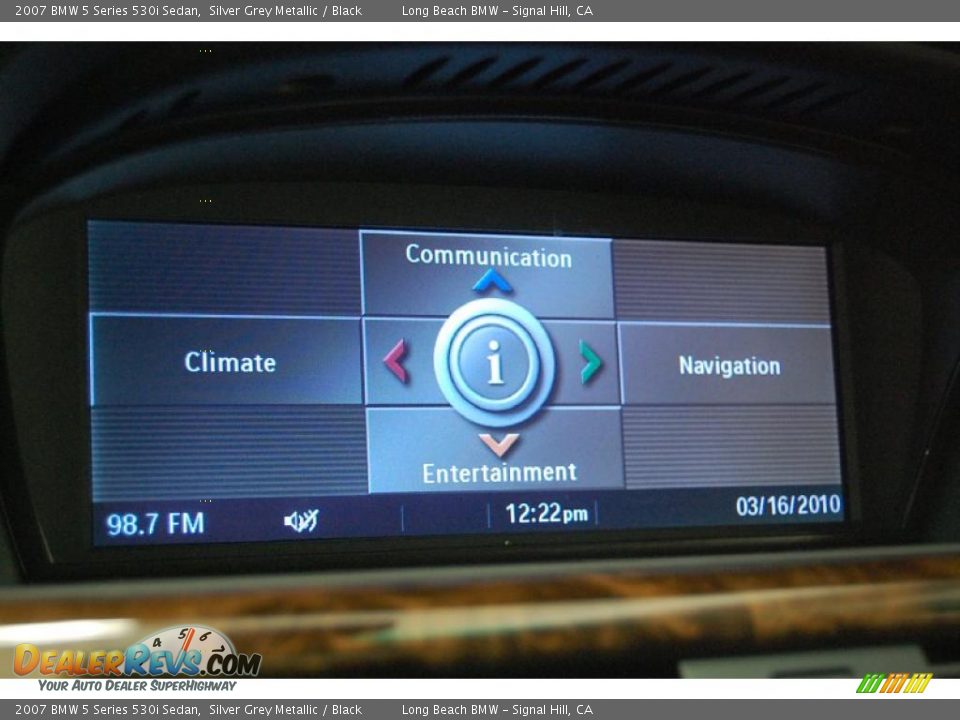 2007 BMW 5 Series 530i Sedan Silver Grey Metallic / Black Photo #33