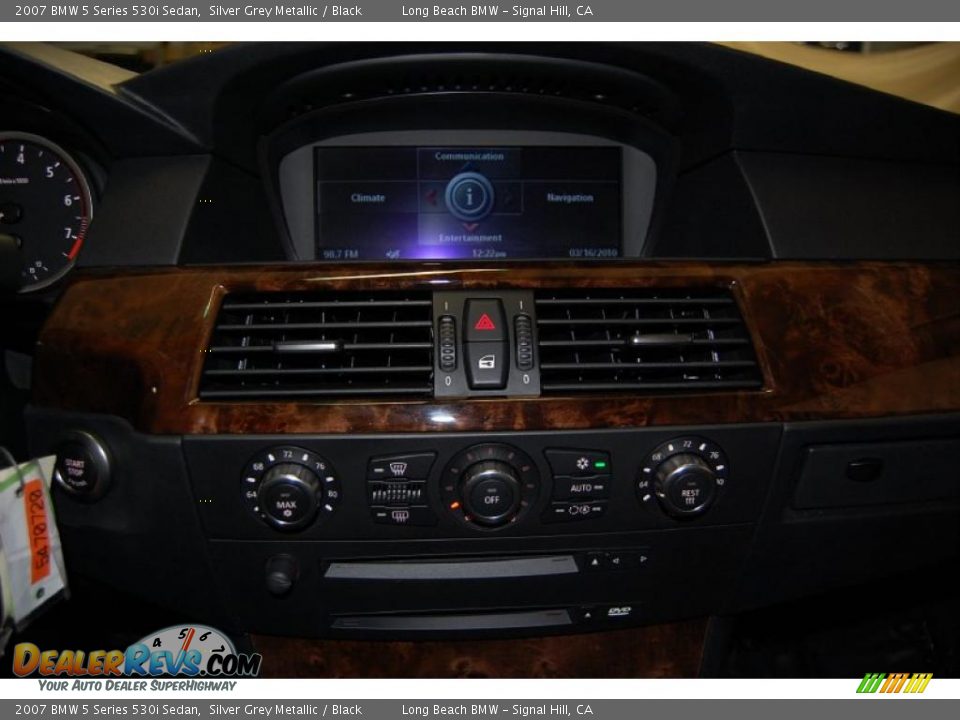 2007 BMW 5 Series 530i Sedan Silver Grey Metallic / Black Photo #34