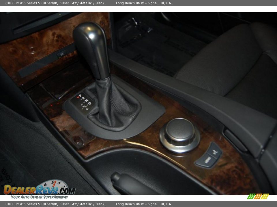 2007 BMW 5 Series 530i Sedan Silver Grey Metallic / Black Photo #35