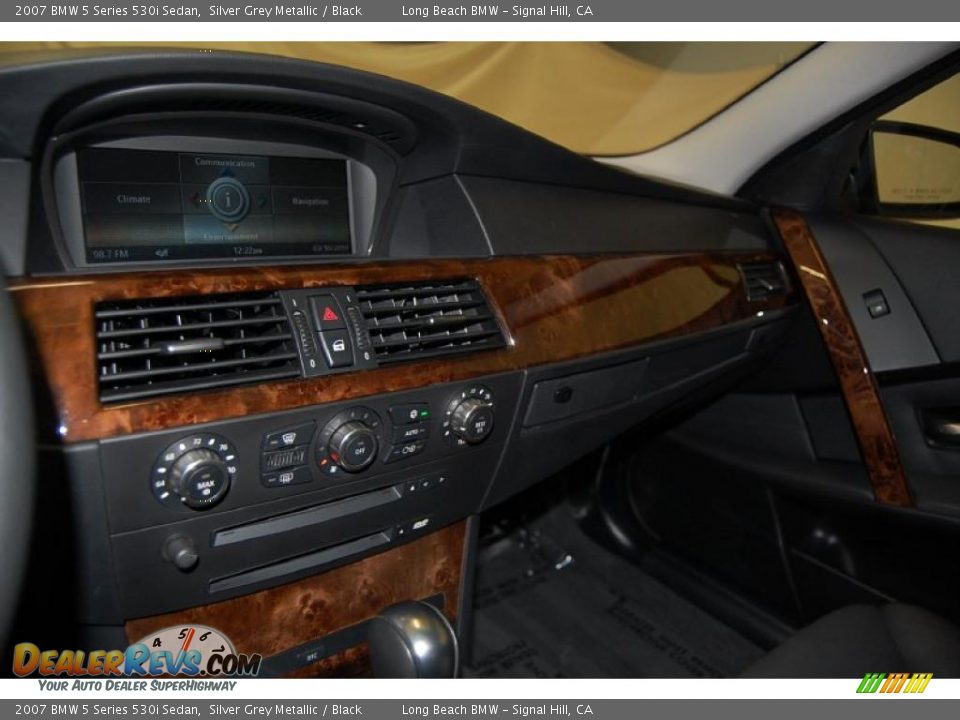 2007 BMW 5 Series 530i Sedan Silver Grey Metallic / Black Photo #36