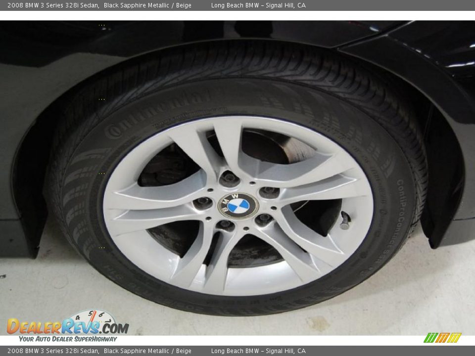 2008 BMW 3 Series 328i Sedan Black Sapphire Metallic / Beige Photo #3