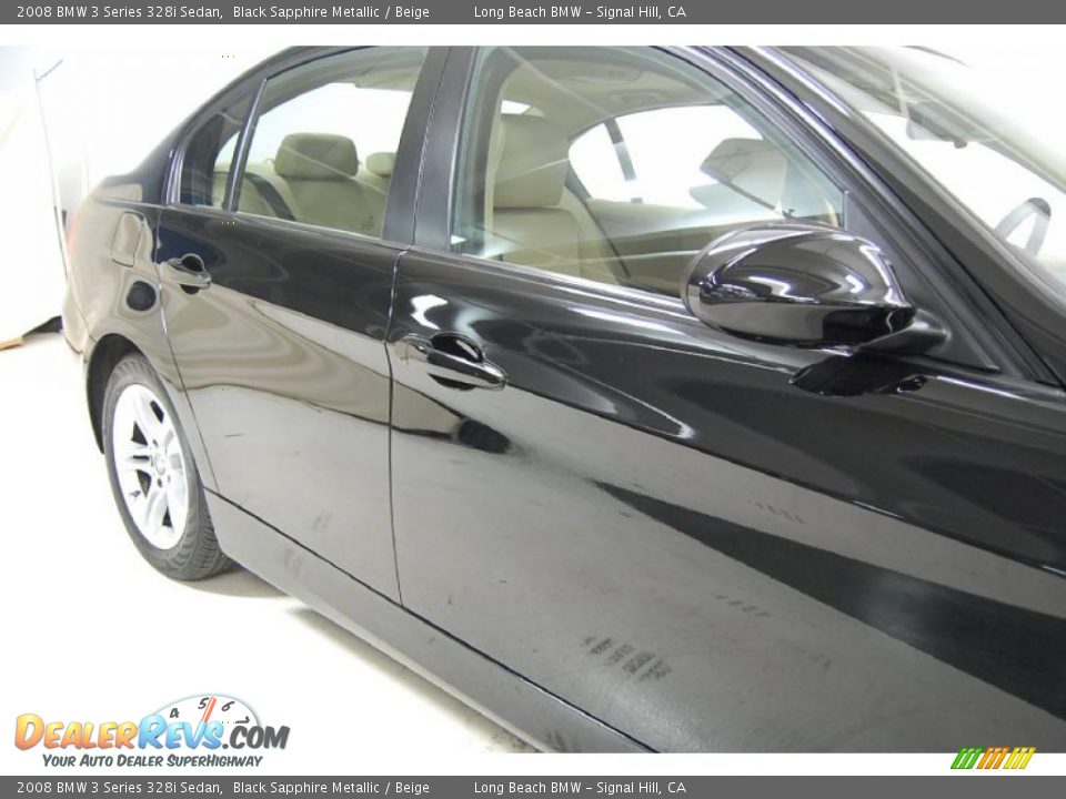 2008 BMW 3 Series 328i Sedan Black Sapphire Metallic / Beige Photo #4