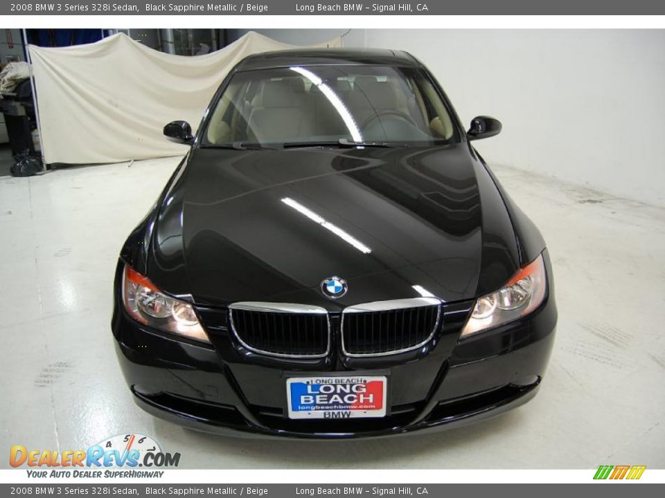 2008 BMW 3 Series 328i Sedan Black Sapphire Metallic / Beige Photo #5