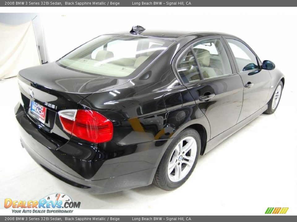 2008 BMW 3 Series 328i Sedan Black Sapphire Metallic / Beige Photo #6