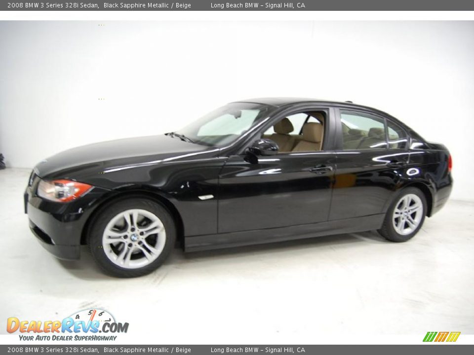 2008 BMW 3 Series 328i Sedan Black Sapphire Metallic / Beige Photo #11