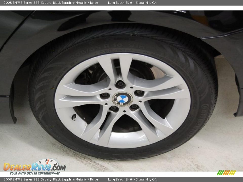 2008 BMW 3 Series 328i Sedan Black Sapphire Metallic / Beige Photo #12