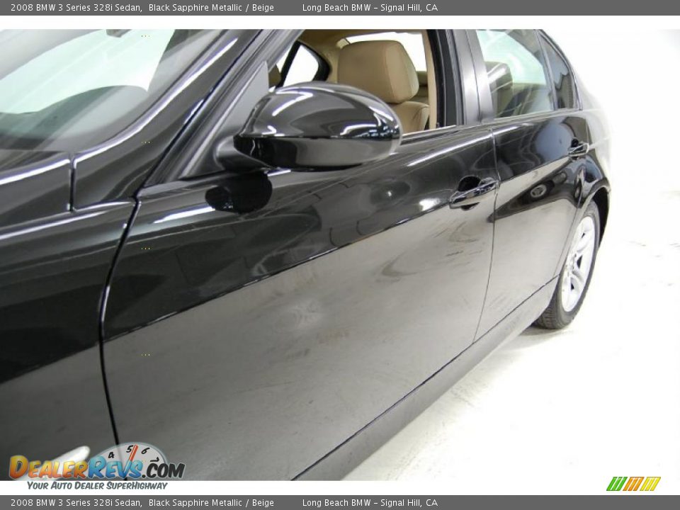 2008 BMW 3 Series 328i Sedan Black Sapphire Metallic / Beige Photo #13