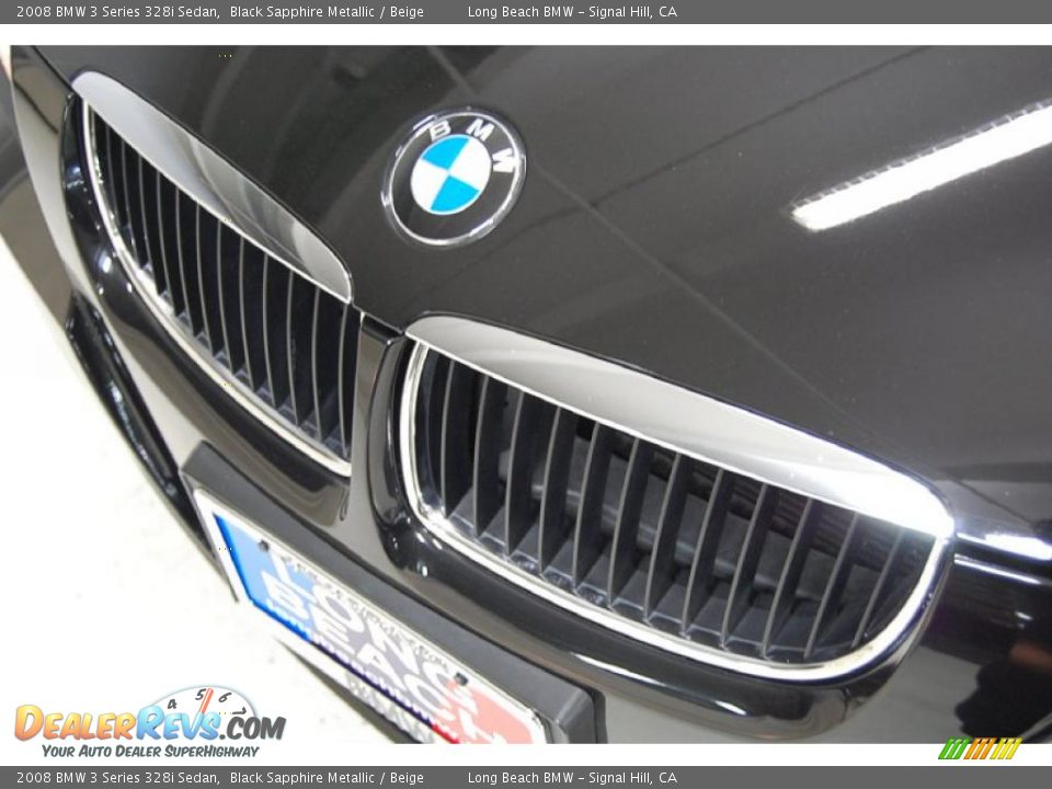 2008 BMW 3 Series 328i Sedan Black Sapphire Metallic / Beige Photo #14