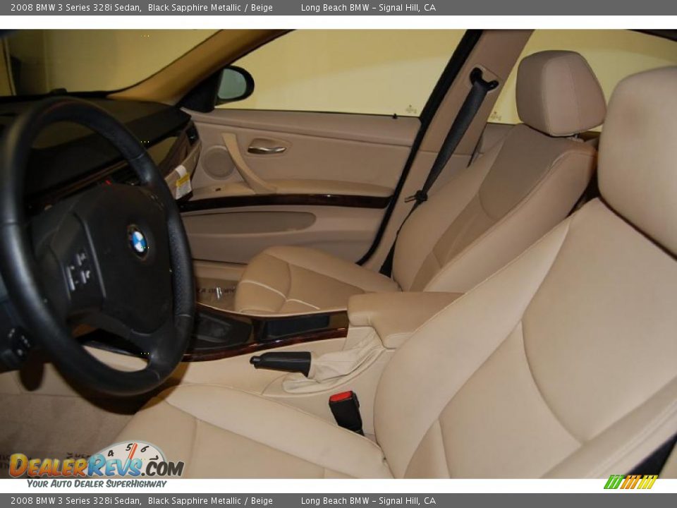 2008 BMW 3 Series 328i Sedan Black Sapphire Metallic / Beige Photo #19