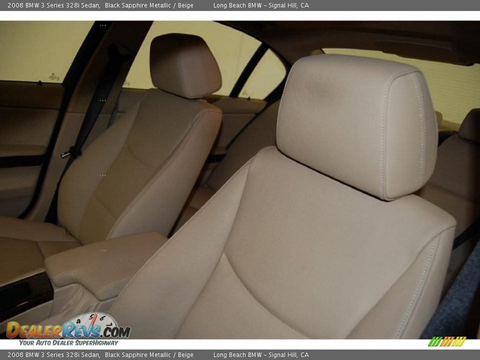 2008 BMW 3 Series 328i Sedan Black Sapphire Metallic / Beige Photo #20