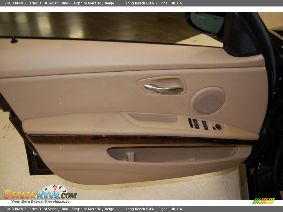 2008 BMW 3 Series 328i Sedan Black Sapphire Metallic / Beige Photo #22