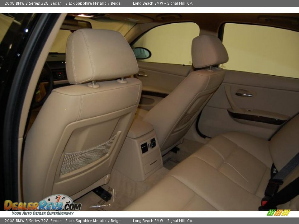 2008 BMW 3 Series 328i Sedan Black Sapphire Metallic / Beige Photo #24