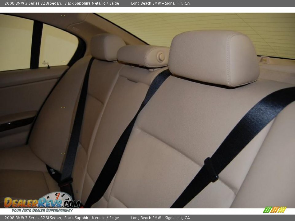 2008 BMW 3 Series 328i Sedan Black Sapphire Metallic / Beige Photo #26