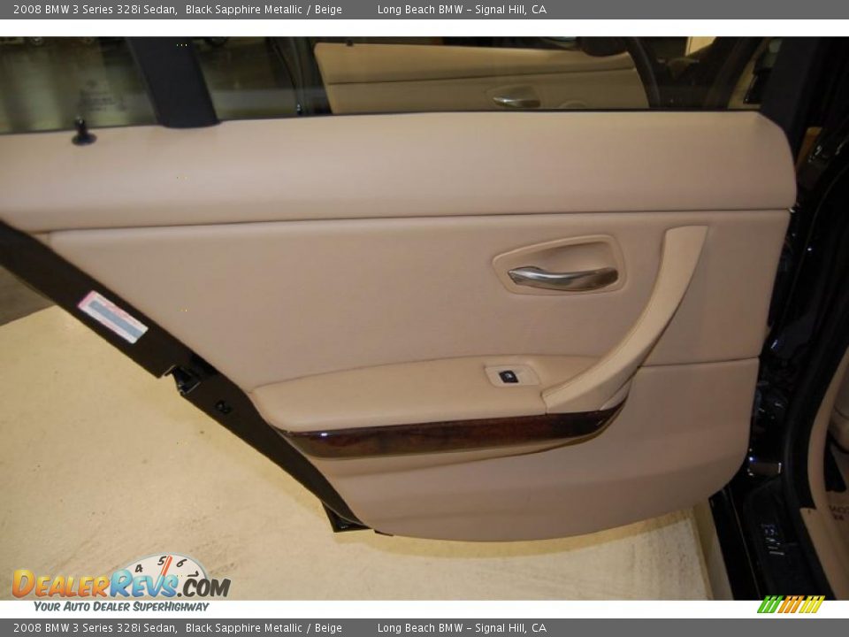 2008 BMW 3 Series 328i Sedan Black Sapphire Metallic / Beige Photo #28