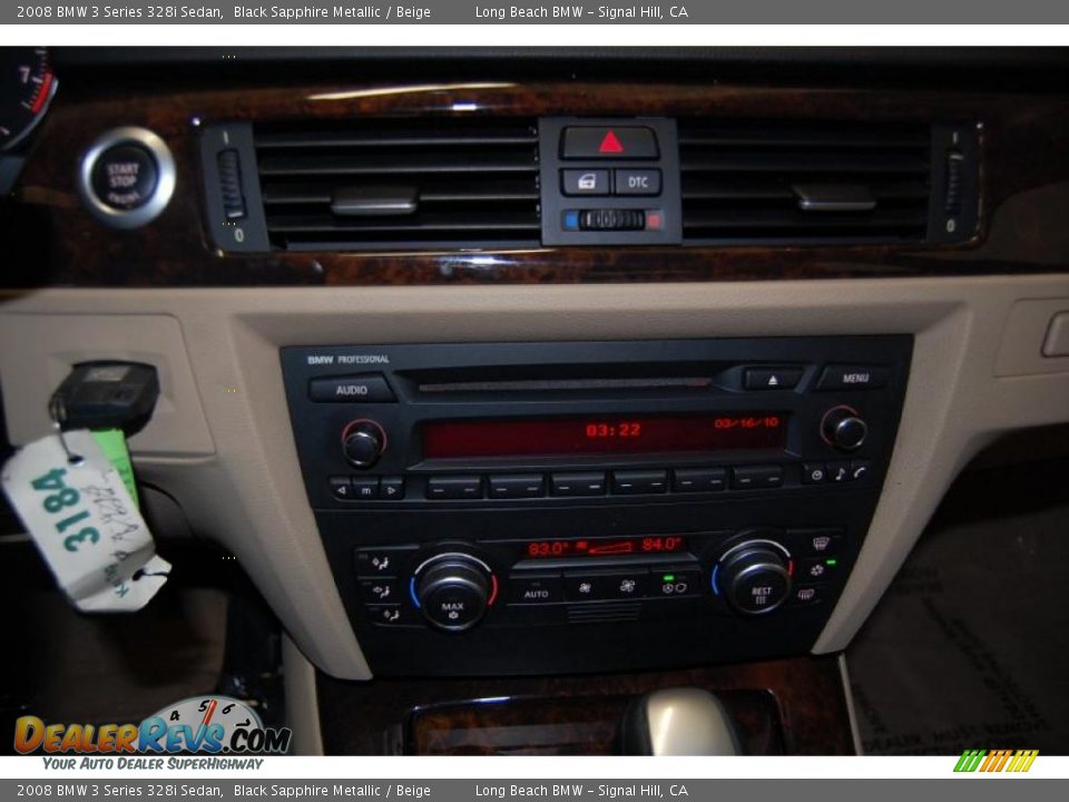 2008 BMW 3 Series 328i Sedan Black Sapphire Metallic / Beige Photo #32