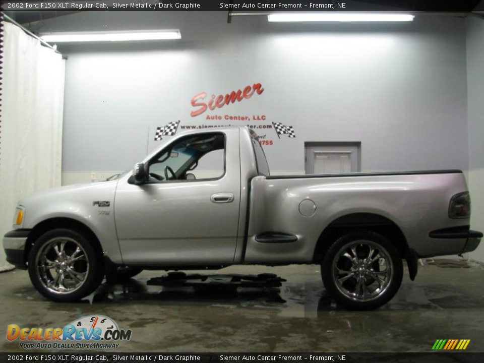 2002 Ford F150 XLT Regular Cab Silver Metallic / Dark Graphite Photo #1