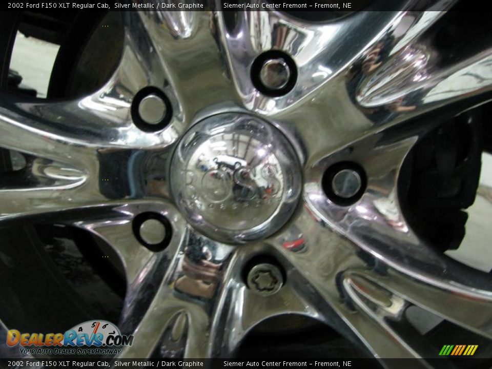 2002 Ford F150 XLT Regular Cab Silver Metallic / Dark Graphite Photo #9