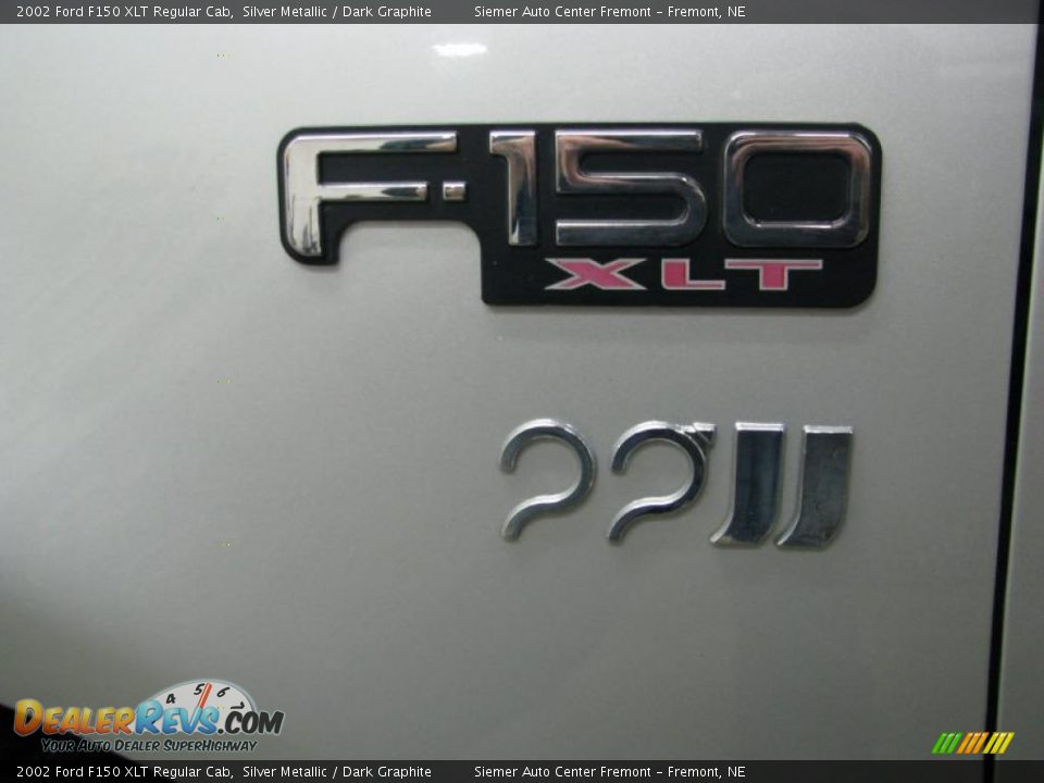 2002 Ford F150 XLT Regular Cab Silver Metallic / Dark Graphite Photo #22
