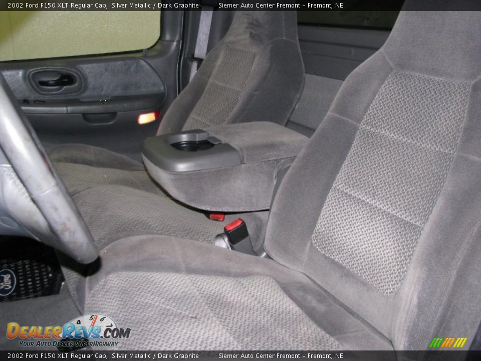 2002 Ford F150 XLT Regular Cab Silver Metallic / Dark Graphite Photo #23