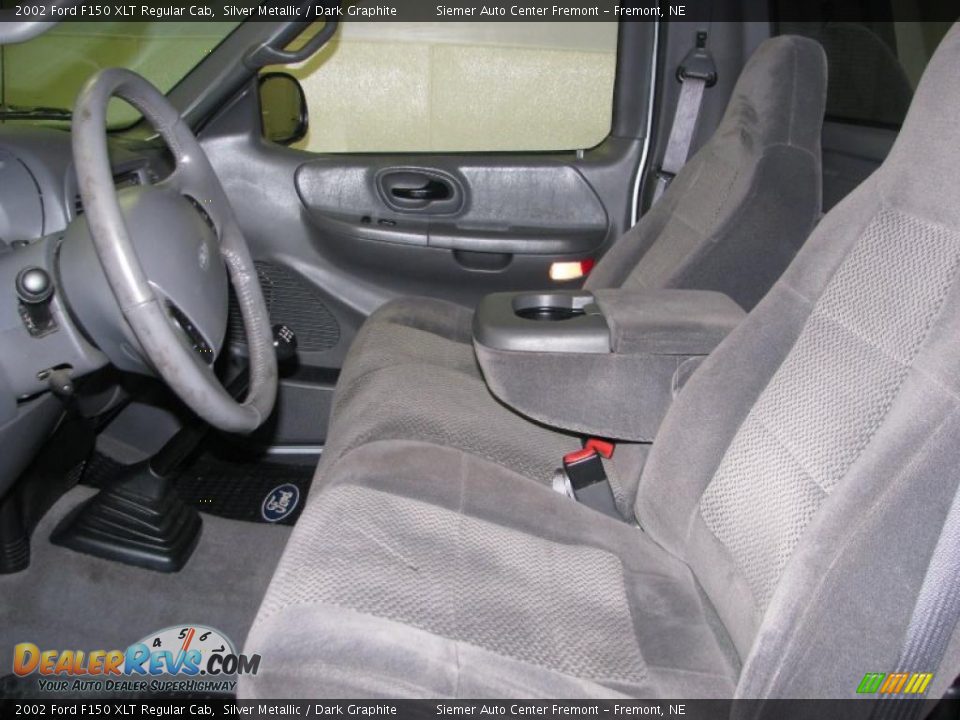 2002 Ford F150 XLT Regular Cab Silver Metallic / Dark Graphite Photo #24
