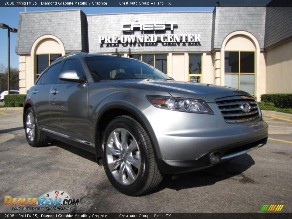 2008 Infiniti FX 35 Diamond Graphite Metallic / Graphite Photo #1