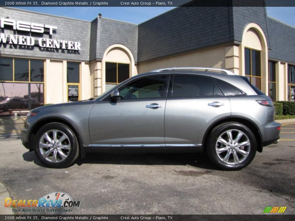 2008 Infiniti FX 35 Diamond Graphite Metallic / Graphite Photo #4