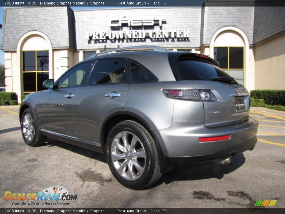 2008 Infiniti FX 35 Diamond Graphite Metallic / Graphite Photo #5