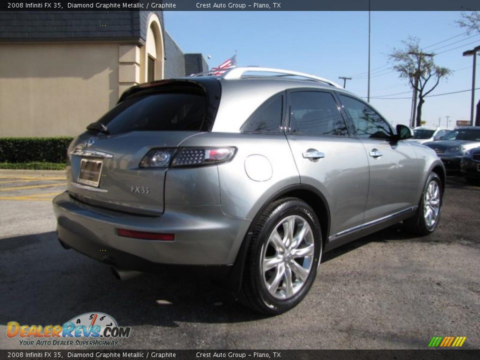 2008 Infiniti FX 35 Diamond Graphite Metallic / Graphite Photo #6