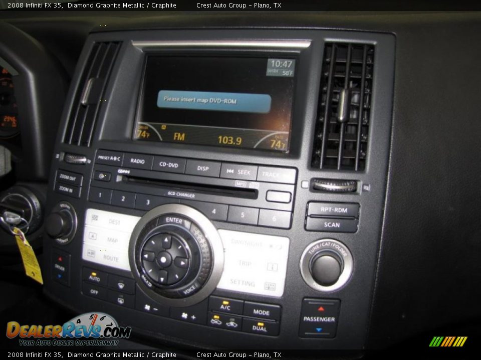 2008 Infiniti FX 35 Diamond Graphite Metallic / Graphite Photo #13