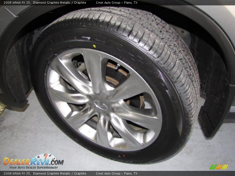 2008 Infiniti FX 35 Diamond Graphite Metallic / Graphite Photo #18