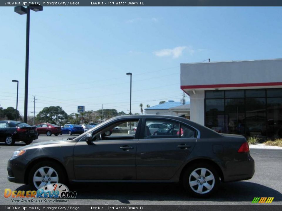 2009 Kia Optima LX Midnight Gray / Beige Photo #2