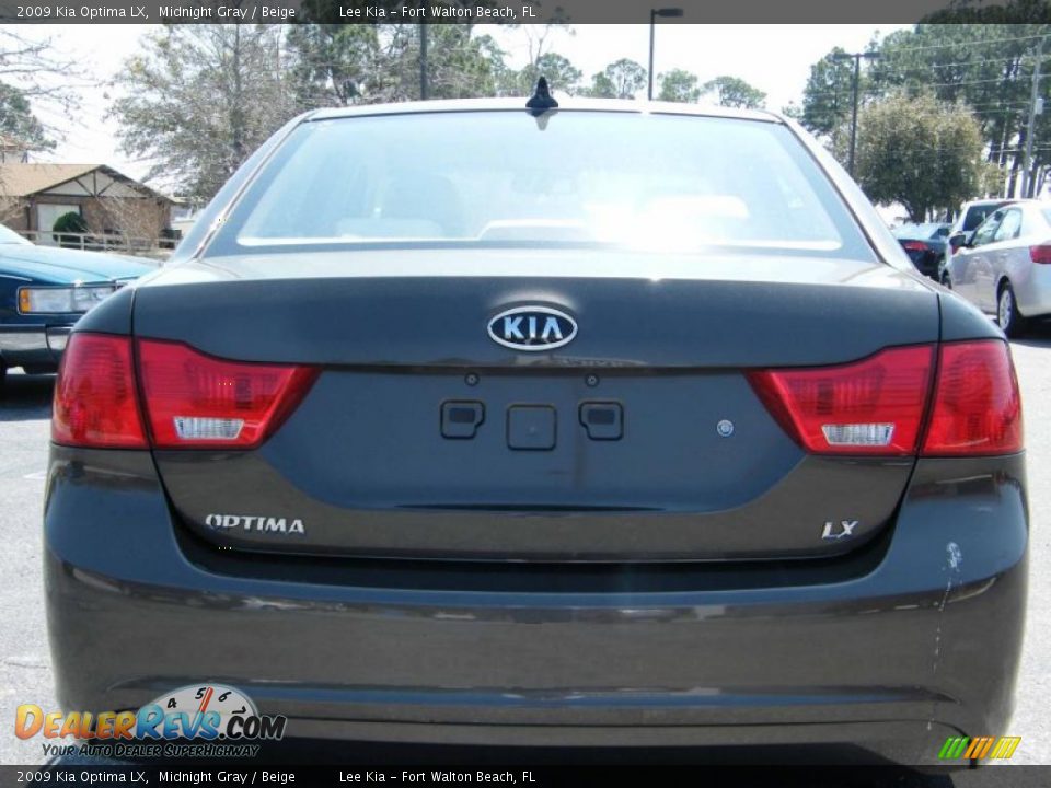 2009 Kia Optima LX Midnight Gray / Beige Photo #4