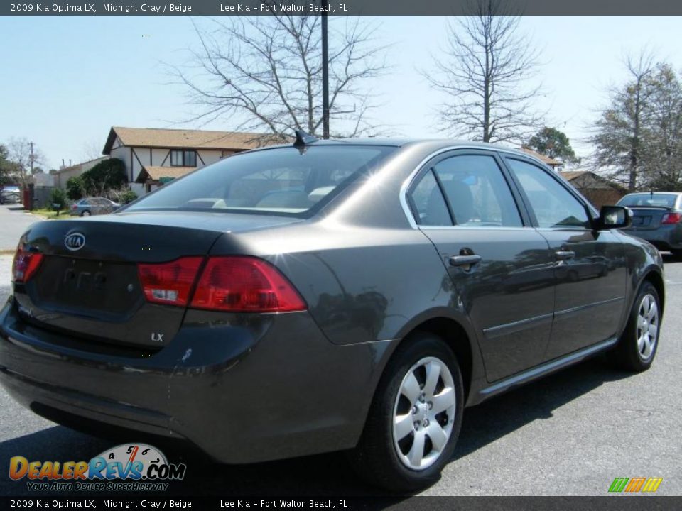 2009 Kia Optima LX Midnight Gray / Beige Photo #5